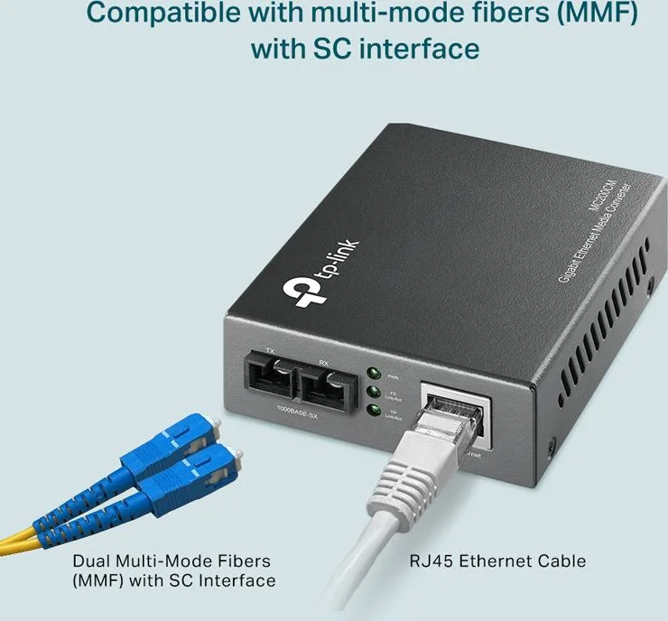 TP-LINK Gigabit Multi-Mode Media Converter MC200CM, Ver. 4.0 — εικόνα 2