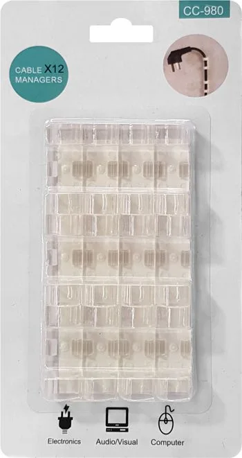 POWERTECH οργανωτής καλωδίων TIES-031, 3.3x1.3x1.2cm, διαφανές, 12τμχ — εικόνα 3