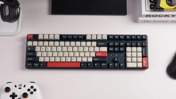 Keychron J5 (KJ5-H4Z) QMK Wireless Mechanical Keyboard Banana Switch Hot-Swap RGB 100% US Dark Blue — εικόνα 2