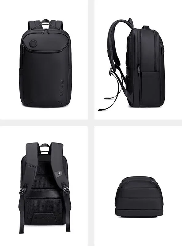 ARCTIC HUNTER τσάντα πλάτης B00555 με θήκη laptop 15.6", 25L, USB, μαύρη — εικόνα 8