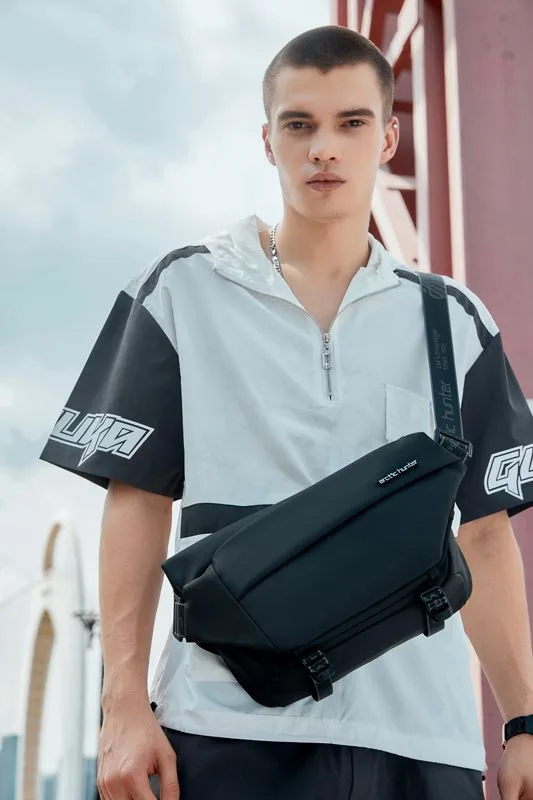 ARCTIC HUNTER τσάντα Crossbody YB00046 με θήκη tablet, 10L, μαύρη — εικόνα 7