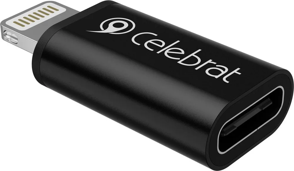 CELEBRAT αντάπτορας Lightning σε USB-C CA-03, 2A, 480Mbps, μαύρος — εικόνα 5