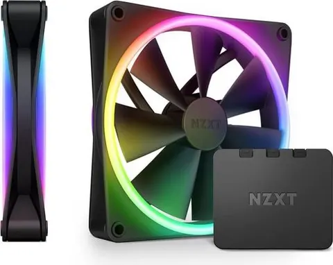 NZXT F140 RGB Duo Twin Pack & RGB Controller Black