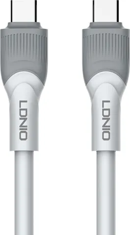 LDNIO καλώδιο USB-C σε USB-C LC601C, 100W PD, 1m, γκρι