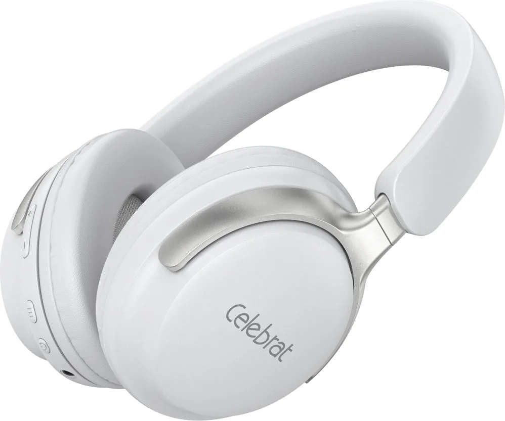 CELEBRAT headphones A40, ασύρματα & ενσύρματα, 40mm, 250mAh, λευκά — εικόνα 3
