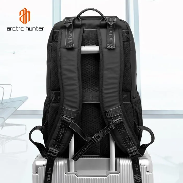 ARCTIC HUNTER τσάντα πλάτης B00461 με θήκη laptop 15.6", 25L, μαύρη — εικόνα 4