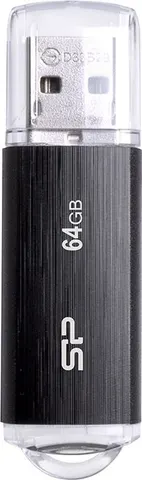 SILICON POWER USB Flash Drive Ultima U02, 64GB, USB 2.0, μαύρο