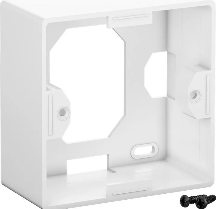 GOOBAY επιτοίχια πρίζα CAT 6a 68572, 2x RJ45, 80x80mm, λευκή — εικόνα 4