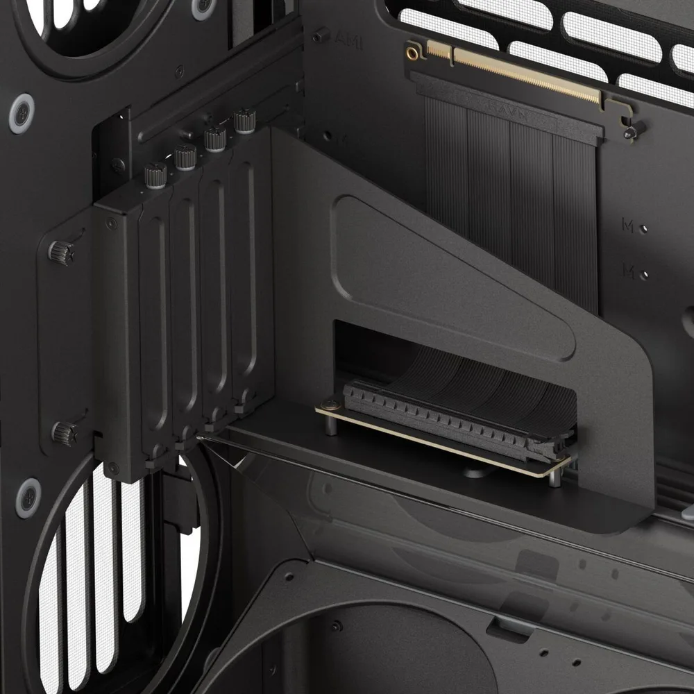 HAVN HS 420 VGPU black Premium Midi Tower Case - with vertical GPU support — εικόνα 7