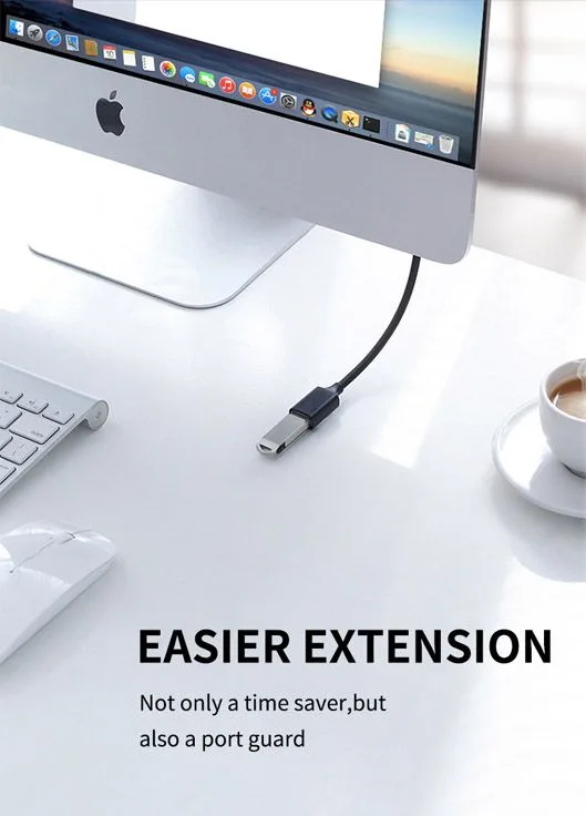 CABLETIME καλώδιο προέκτασης USB CT-C160-U3-AMAFN, 5Gbps, 1m, μαύρο — εικόνα 3