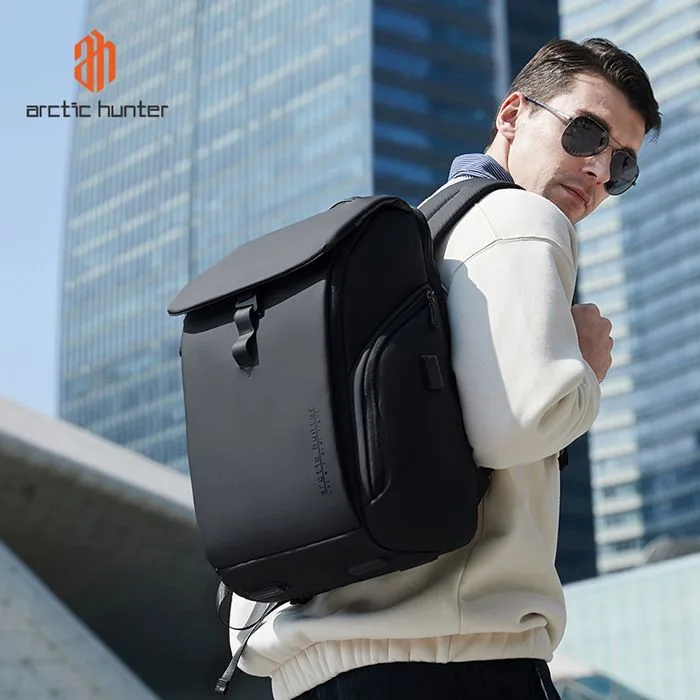 ARCTIC HUNTER τσάντα πλάτης B00558 με θήκη laptop 15.6", 24L, USB, μαύρη — εικόνα 9