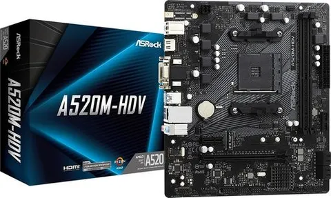 ASROCK A520M-HVS Motherboard Micro ATX με AMD AM4 Socket