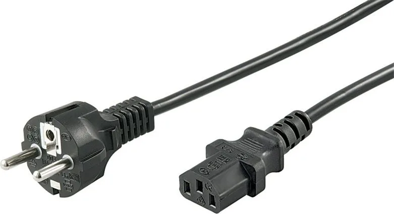 GOOBAY καλώδιο τροφοδοσίας 68605, 0.75mm², 1.5m, μαύρο — εικόνα 2