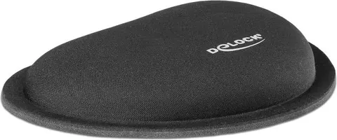 DELOCK στήριγμα καρπού για ποντίκι 12602, 25x115x165mm, μαύρο