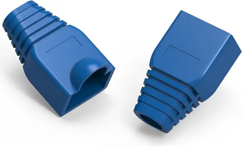 POWERTECH κάλυμμα για βύσμα δικτύου RJ45 CAB-N092, μπλε, 10τμχ