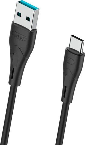 CELEBRAT καλώδιο USB-C σε USB CB-18T, 3A, 480Mbps, 1m, μαύρο