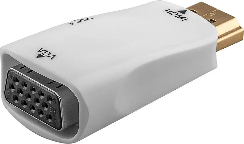 GOOBAY αντάπτορας HDMI σε VGA 44793 με 3.5mm, 1080p/60Hz, λευκός — εικόνα 2