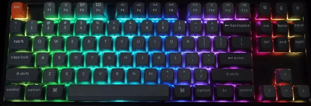 Keychron K8 Max (K8M-B4) QMK Wireless Mechanical Keyboard Banana Switch RGB 80% US Layout — εικόνα 2