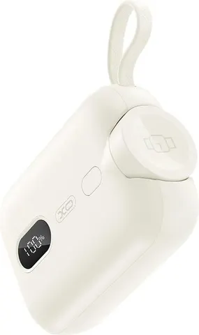 XO PR260 Powerbank 20W, ME ασύρματη φόρτιση Iwatch, 10000MAH, οθόνη, λευκό