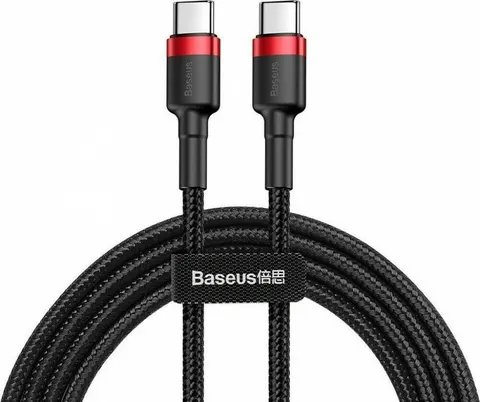 BASEUS Cafule καλώδιο φόρτισης, PD 2.0 Type-C, 3A, 2M, κόκκινο, μαύρο