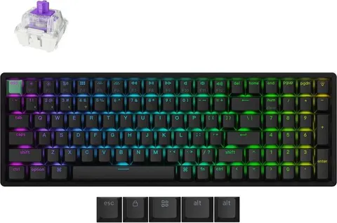 Keychron K4 HE (K4H-J1) Shine-Through Wireless Magnetic Hall Effect RGB Keyboard 96% US Layout