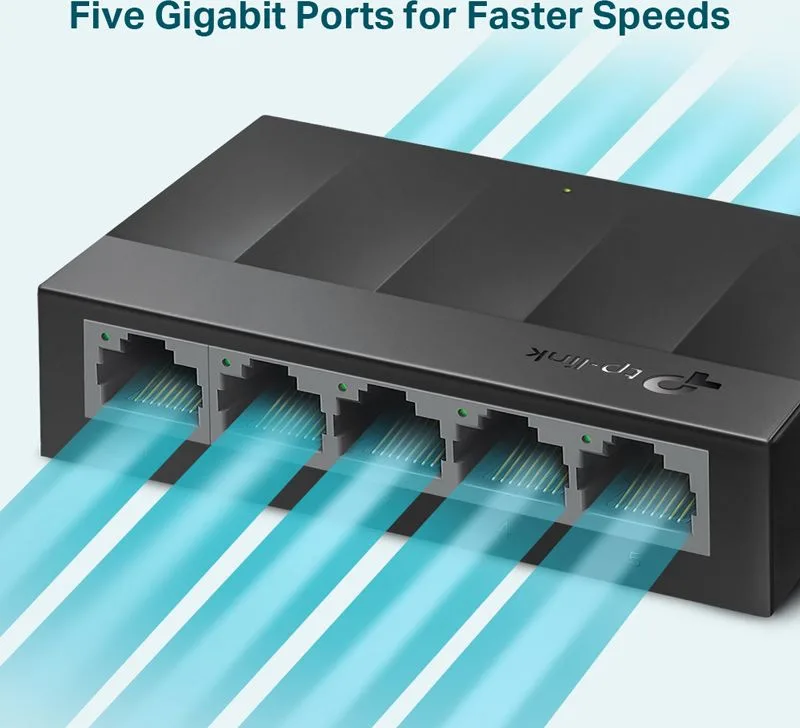 TP-LINK desktop switch LiteWave LS1005G, 5-port 10/100/1000Mbps, Ver 5.40 — εικόνα 4