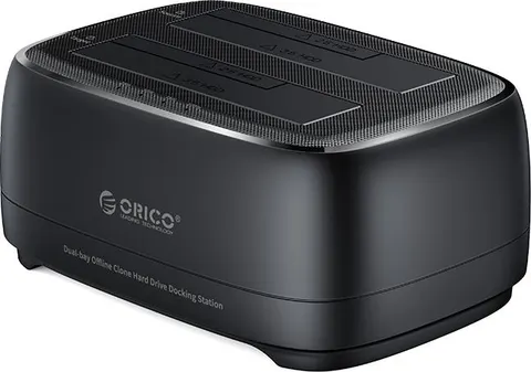 ORICO docking station για 2.5" ή 3.5" SATA HDD/SSD DD28U3-C, 2 θέσεων, 5Gbps, clone function, μαύρο