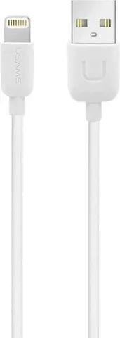USAMS καλώδιο Lightning σε USB US-SJ097, 2.1A, 1m, λευκό