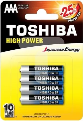 Μπαταρίες Toshiba ΑΛΚΑΛΙΚΕΣ ΑΑΑ