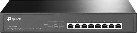 TP-LINK desktop/rackmount switch TL-SG1008MP, 8-Port PoE+, Ver. 2.0