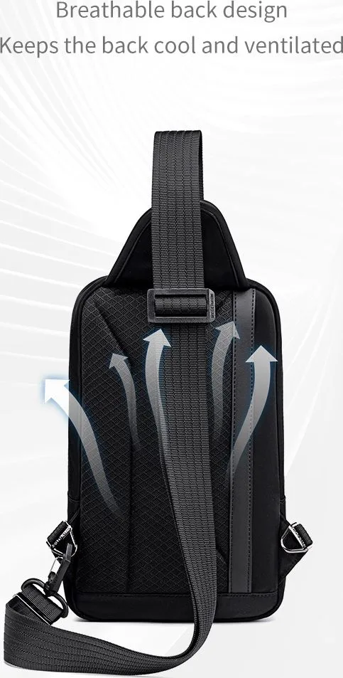 ARCTIC HUNTER τσάντα Crossbody XB00829, 3L, μαύρη — εικόνα 5