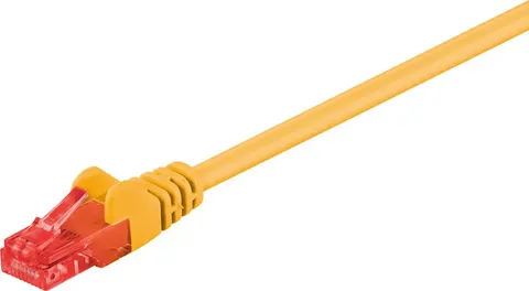 GOOBAY καλώδιο δικτύου 95590, CAT 6 U/UTP, CCA, 1.5m, κίτρινο