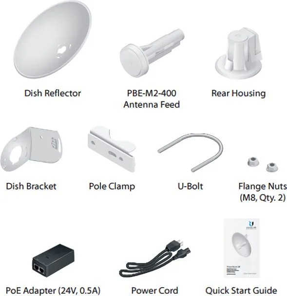 UBIQUITI Access point PBE-M2-400, outdoor, 2.4GHz, 2x18dBi, AirMAX — εικόνα 5
