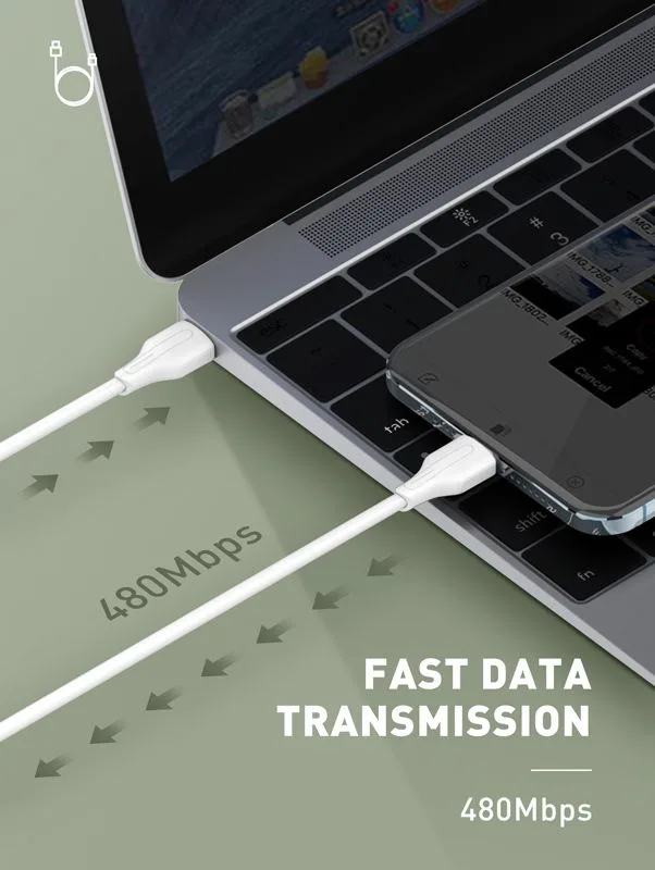 LDNIO καλώδιο Lightning σε USB-C LC122I, 30W PD, 2m, λευκό — εικόνα 3