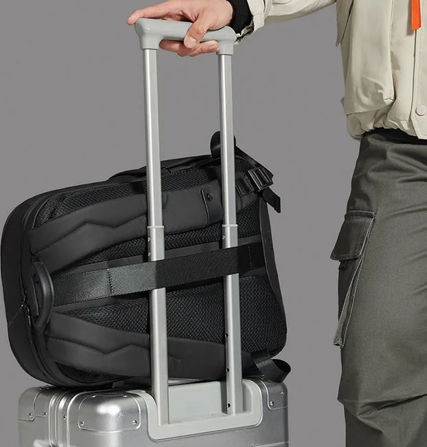 ARCTIC HUNTER τσάντα πλάτης B00534 με θήκη laptop 15.6", 21L, γκρι — εικόνα 7