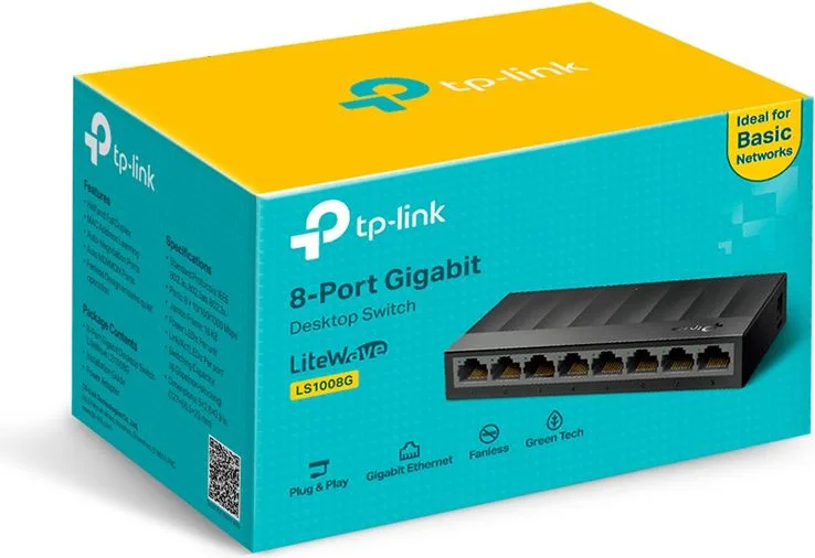 TP-LINK desktop switch LiteWave LS1008G, 8-port 10/100/1000Mbps, V4.40 — εικόνα 5
