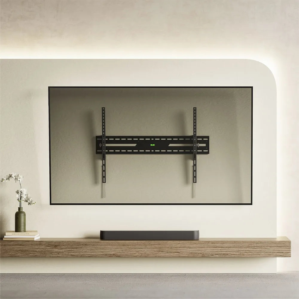 POWERTECH επιτοίχια βάση τηλεόρασης PT-1368, 43-100", έως 75kg, ρυθμιζόμενη κλίση — εικόνα 2