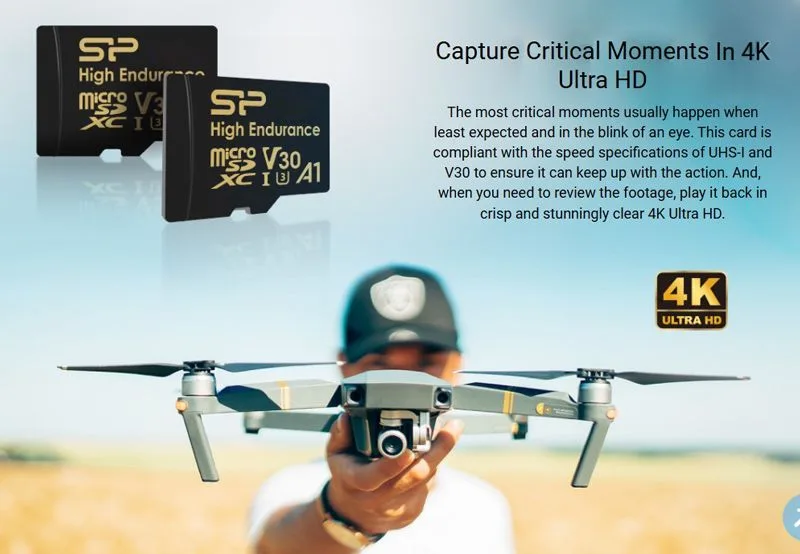 SILICON POWER κάρτα μνήμης microSDHC High Endurance, 32GB, Class 10 UHS-I U3 A1 V30 — εικόνα 3