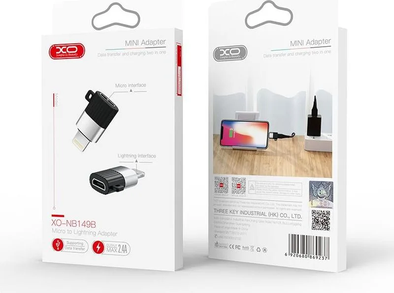 XO NB149-B αντάπτορας Micro TO Lightning — εικόνα 2