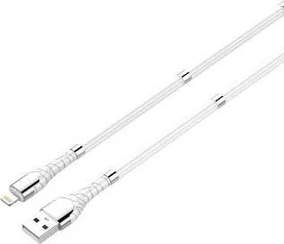 LDNIO καλώδιο φόρτισης LS511 με ΜΑΓΝΗΤΕΣ, Micro USB, λευκό