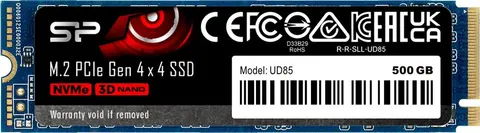 SILICON POWER SSD PCIe Gen4x4 M.2 2280 UD85, 500GB, 3.600-2.400MB/s