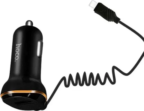HOCO Z14 Single Port With Micro USB Cable CAR Charger μαύρο