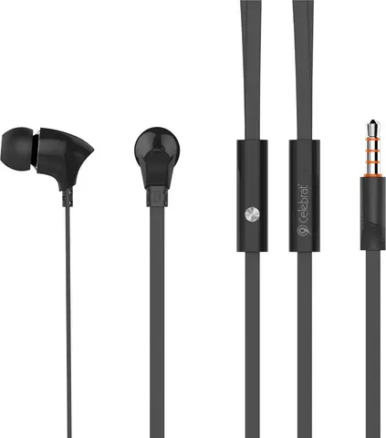 CELEBRAT earphones με μικρόφωνο G3, 3.5mm σύνδεση, Φ10mm, 1.2m, μαύρα