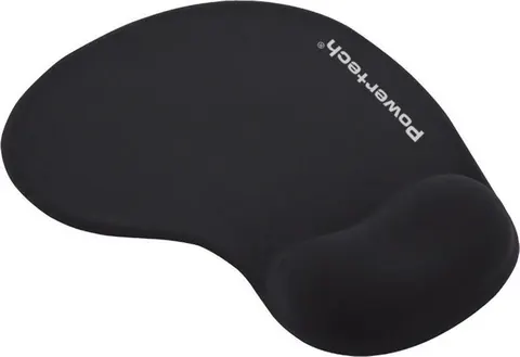POWERTECH mouse pad PT-1293 με στήριγμα καρπού, 23x19x1.8cm, μαύρο