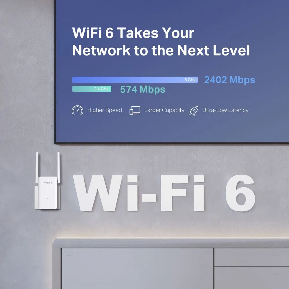 MERCUSYS range extender ME80X, WiFi 6, 3000Mbps AX3000, V1.0 — εικόνα 4