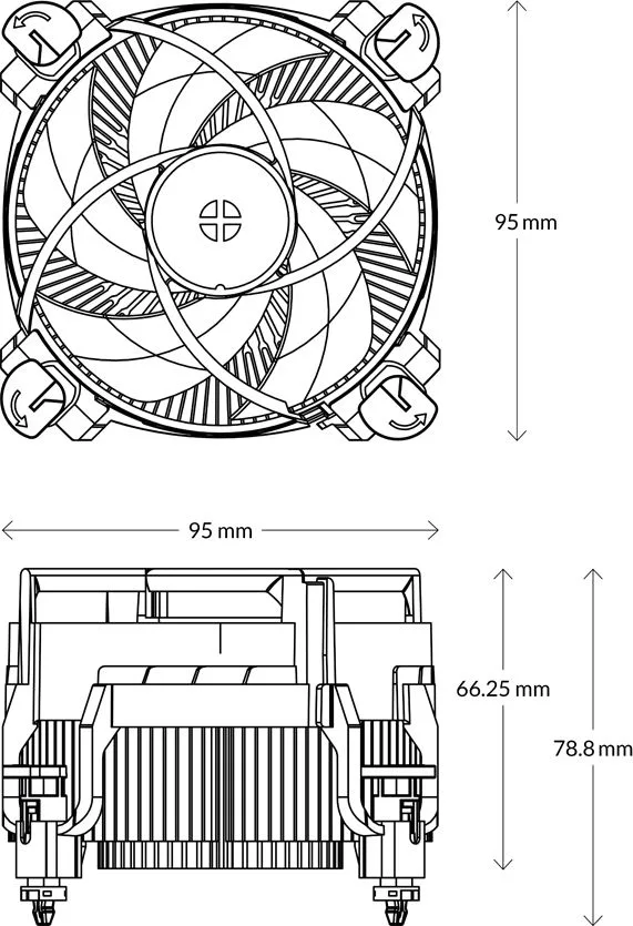 Arctic Alpine 17 – 95W CPU Cooler for Intel socket 1700 — εικόνα 7