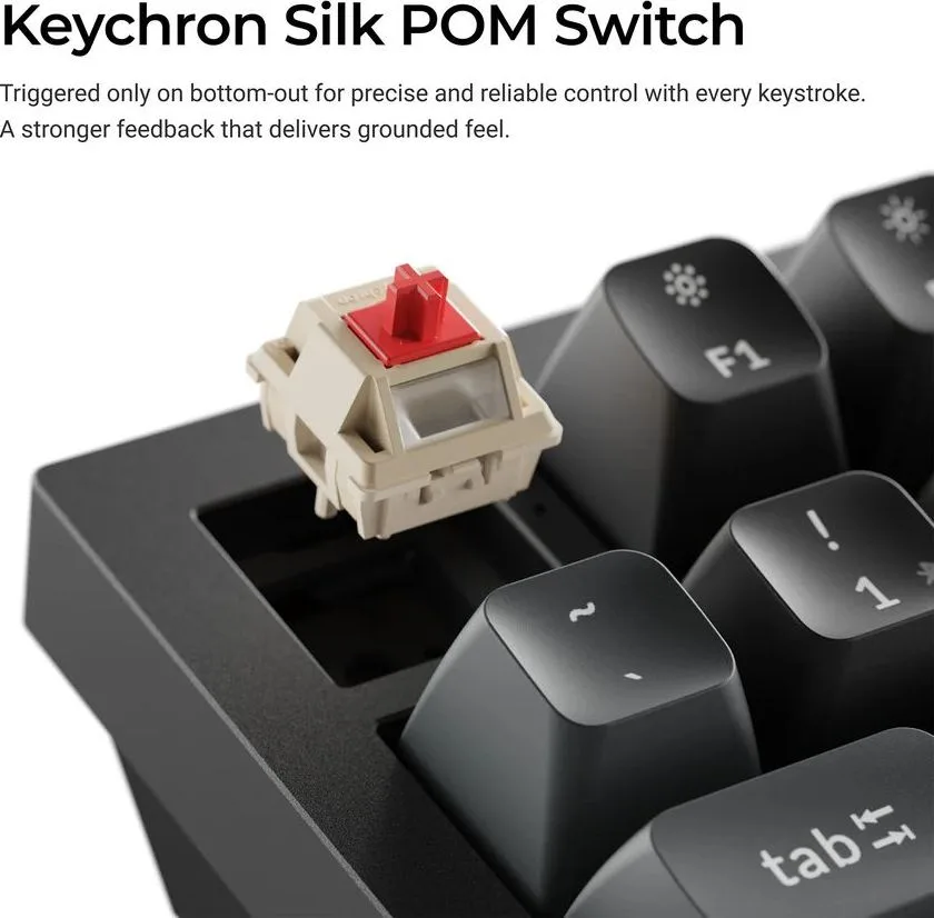 Keychron Q6 Ultra (Q6U-M1) ZMK RGB 8K Wireless Custom Mechanical Keyboard-Red Switch 100% US — εικόνα 3