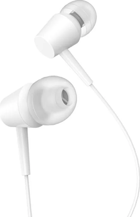 KAKUSIGA earphones με μικρόφωνο KSC-1303, 3.5mm σύνδεση, 10mm, 1.1m, λευκά — εικόνα 3