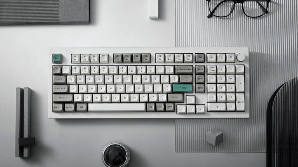 Keychron Q5 Max (Q5M-P1) QMK/VIA Wireless Custom Mechanical White Keyboard-Red Switch 96% US Layout — εικόνα 3