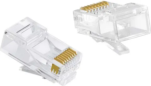 POWERTECH βύσμα RJ45 CAB-N447, ανοιχτού τύπου, Cat 6/6a UTP, διάφανο, 50τμχ